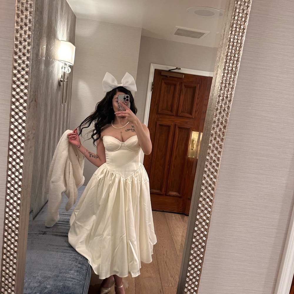Houseofcb coco vintage satin midi dress